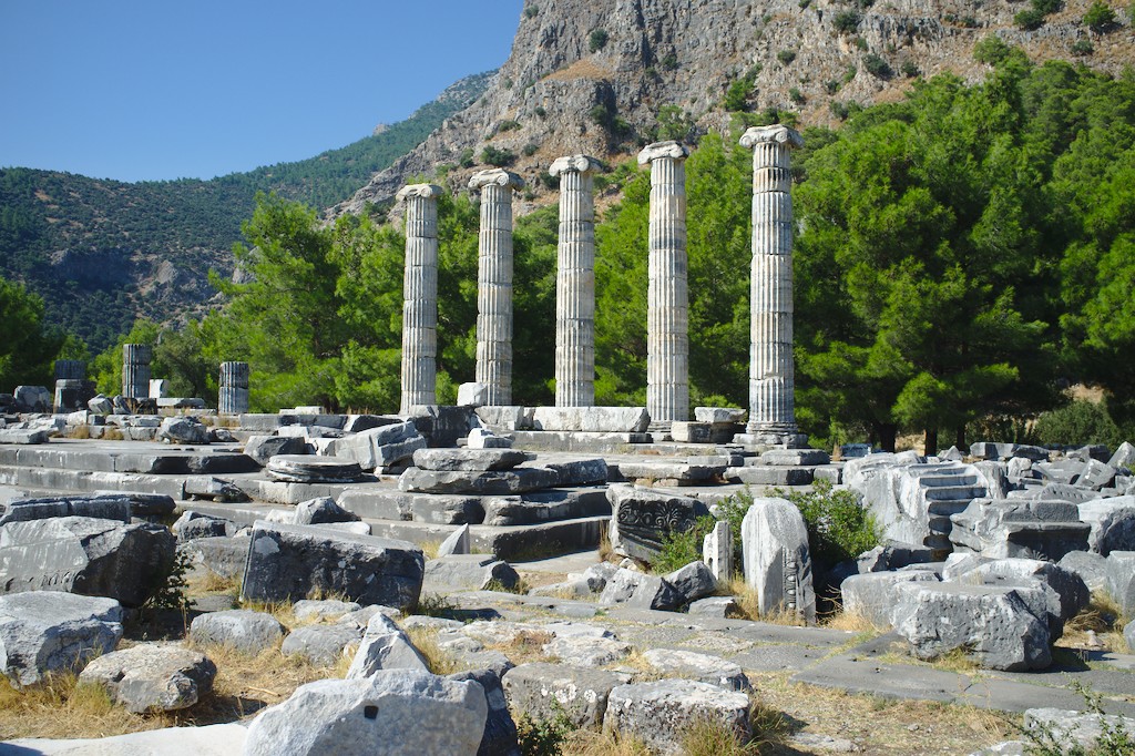 Tuerkei-Westen Priene Athena Tempel