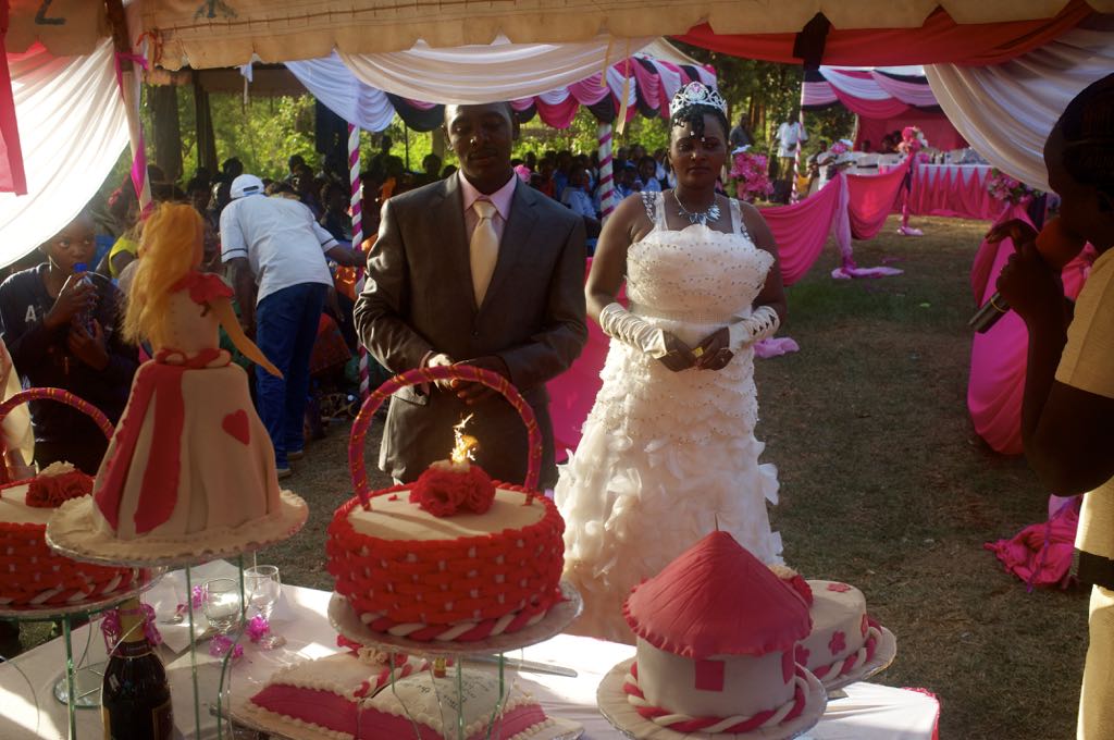 Kenia-Hochzeit Kuchen
